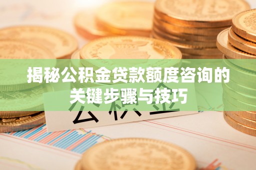 新昌揭秘公积金贷款额度咨询的关键步骤与技巧