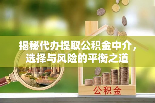 新昌揭秘代办提取公积金中介，选择与风险的平衡之道