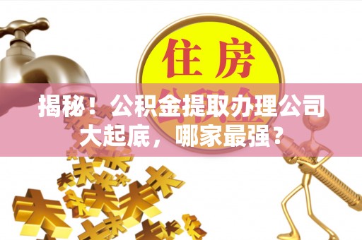 新昌揭秘！公积金提取办理公司大起底，哪家最强？