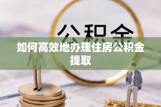 新昌如何高效地办理住房公积金提取